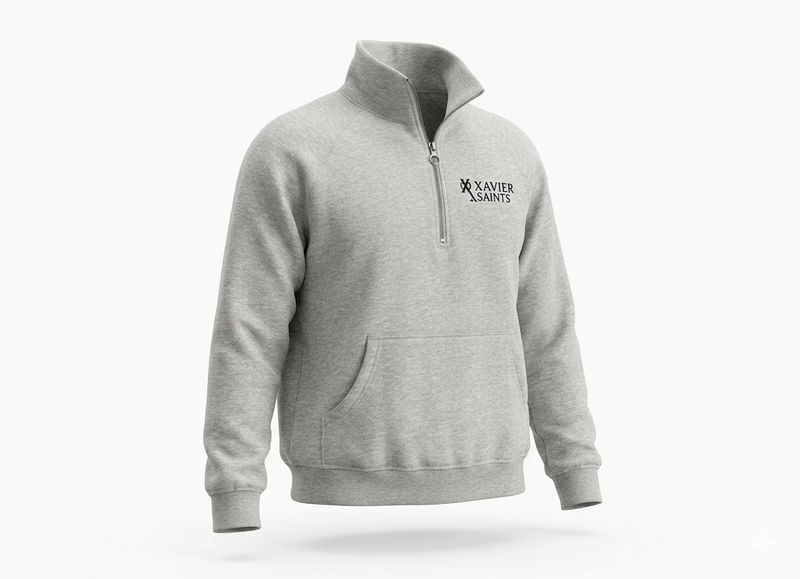 LE5 Enza Ladies Boxy 1/2 Zip Fleece - Heather