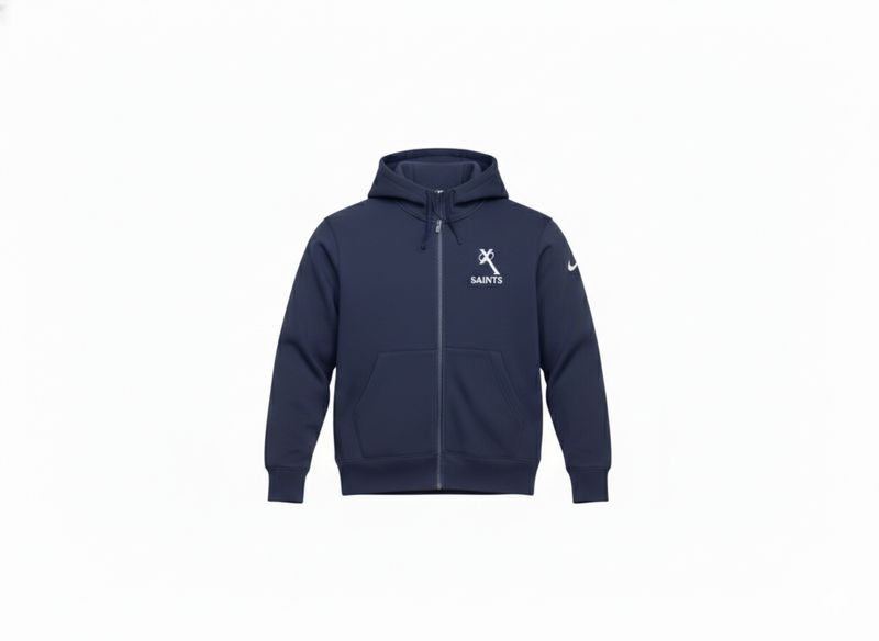 AN41 Club Fleece Full Zip Hood Navy - X / Saints