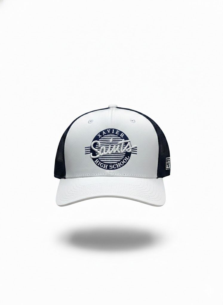 HT1 Diamond Mesh Hat Navy/White