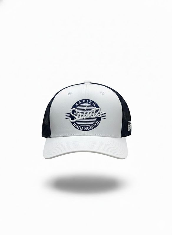 HT1 Diamond Mesh Hat Navy/White