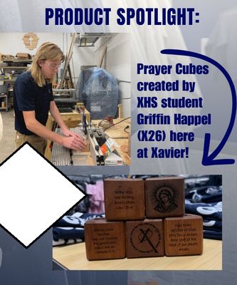 N27 Cherry Wood Prayer Cube