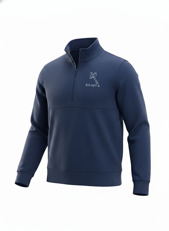 AN39 Nike Club Fleece Half Zip - Navy