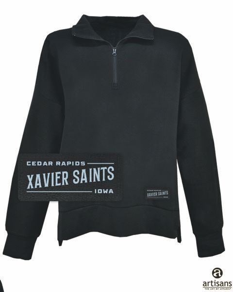 LA6 Cora 1/4 Zip Black, Size: XS