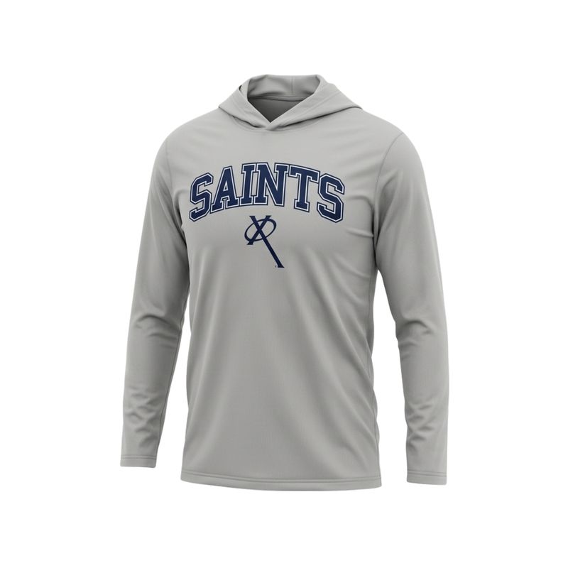 AC12 Cornerstone L/S Hood Tee - Grey