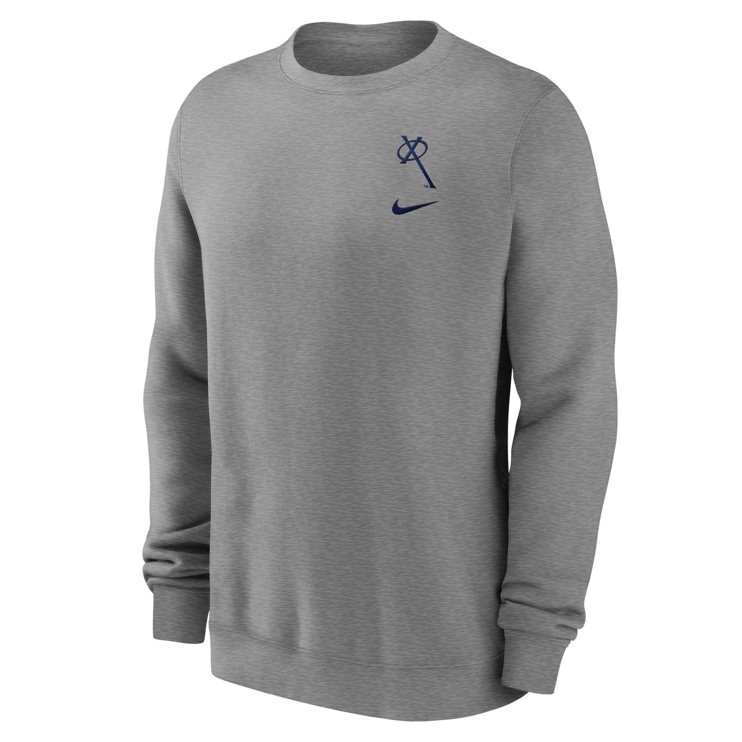 AN47 Nike Crew Dk Heather - Logo Only, Size: S
