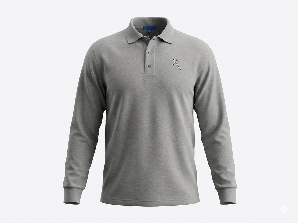 U13 Classic Polo L/S Dress Code - Cool Grey