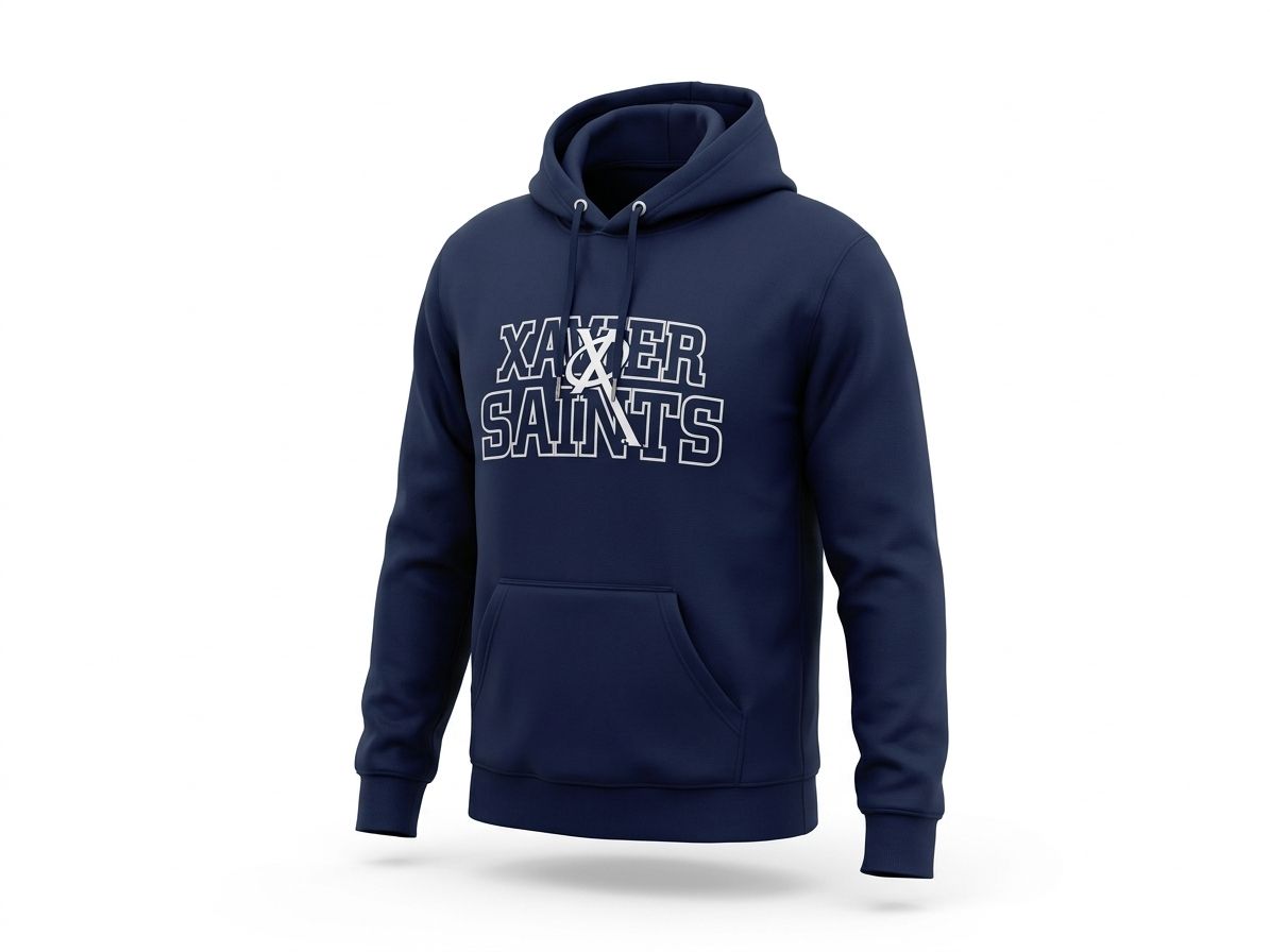 AG40 Distressed Hooded Sweatshirt - Navy