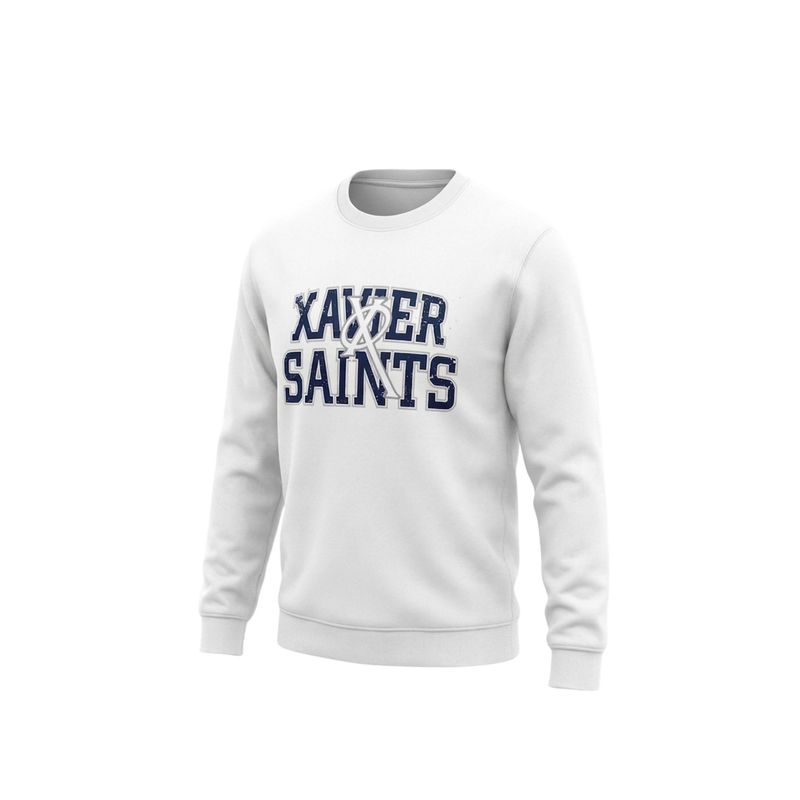 AG45 Distressed Crew Sweatshirt - White