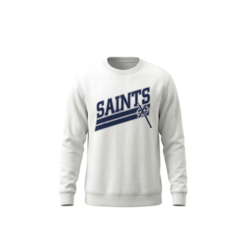 AG51 Saints Crew Sweatshirt - White