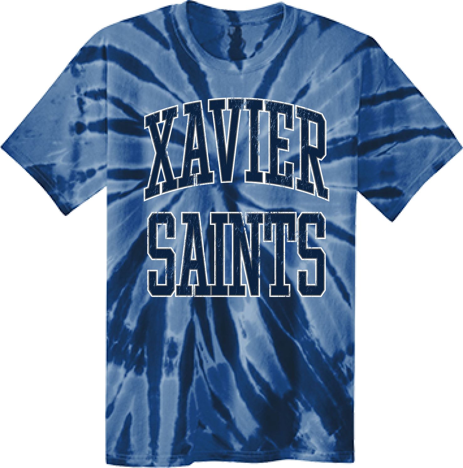 YA1 Tie Die S/S Tee - Navy, Size: YXS