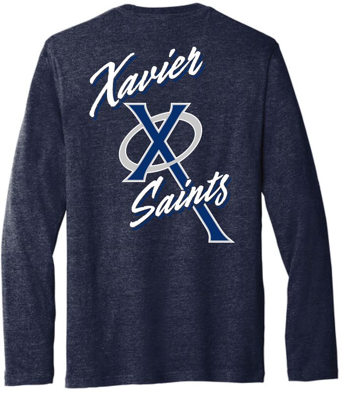 AP2 College House L/S Tee Navy Heather