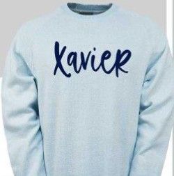 LA3 Bennett Raglan Crew - Carolina Blue - Xavier