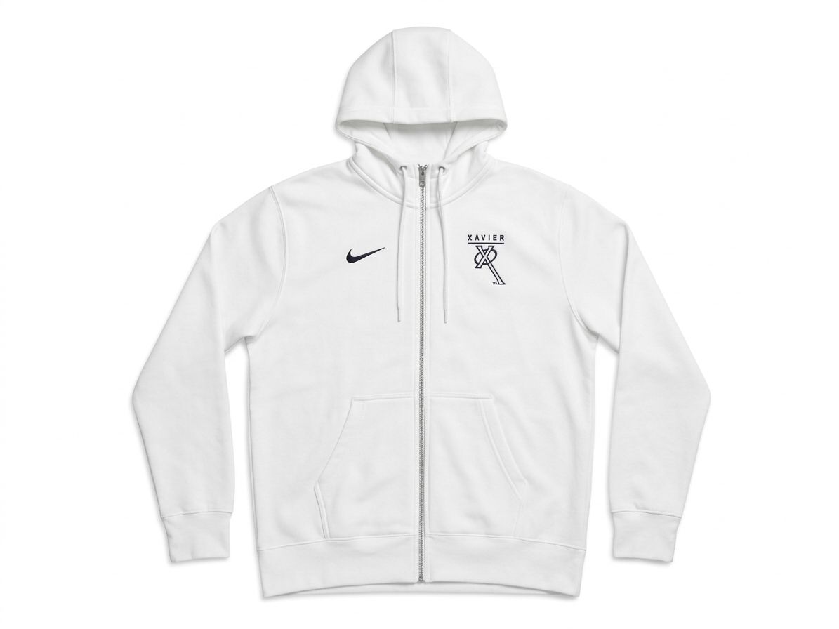 Club Fleece FZ Hoodie White