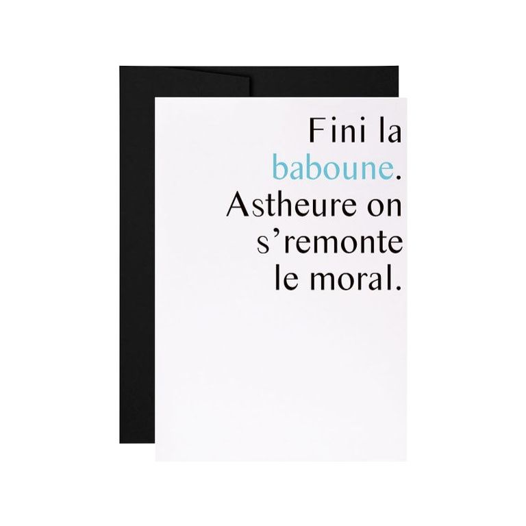 Masimto - Greeting Card - 031 Fini La Baboune