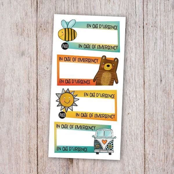 PICO - Temporary Tattoos - In Case of Emergency