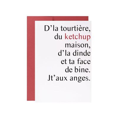 Masimto - Greeting Card - 063 Du Ketchup Maison