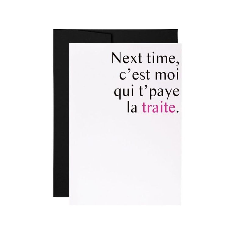 Masimto - Greeting Card - 060 Moi Qui T’paye La Traite
