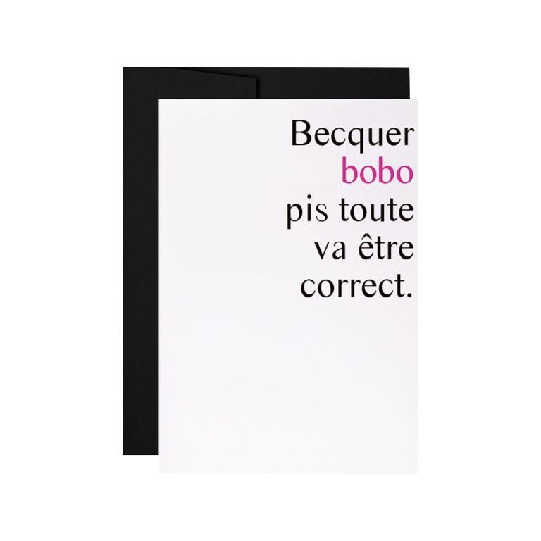 Masimto - Greeting Card - 035 Becquer Bobo