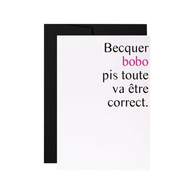 Masimto - Greeting Card - 035 Becquer Bobo