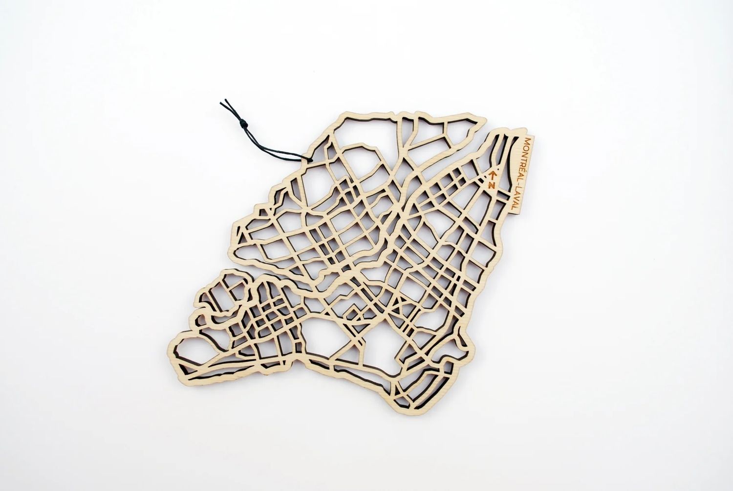 I Kinda Like it Here - Laser-Cut Map Trivet - Montréal