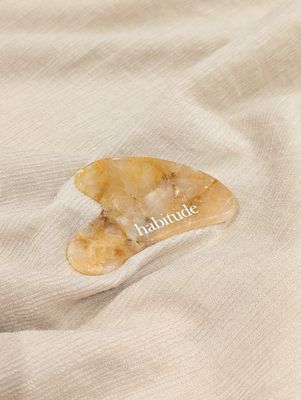 Habitude - Pierre de Gua Sha - Citrine