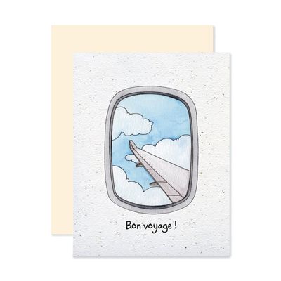 Emmanuelle Langelot - Plantable Seed Card - Bon Voyage !