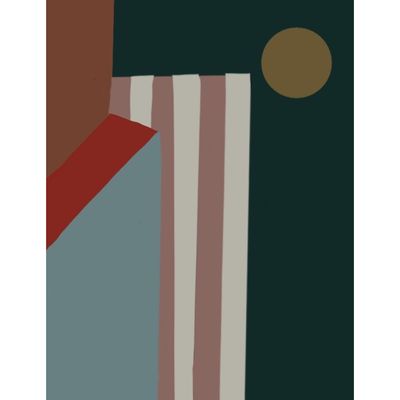 Le Point Visible - Quilted Throw - The Bather