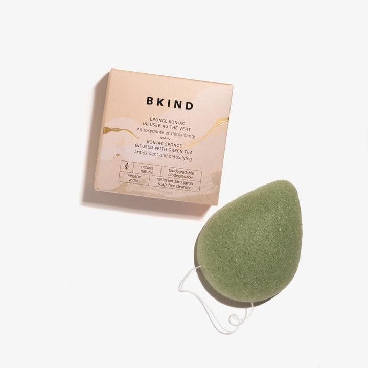 BKIND - Konjac Facial Sponge - Green Tea