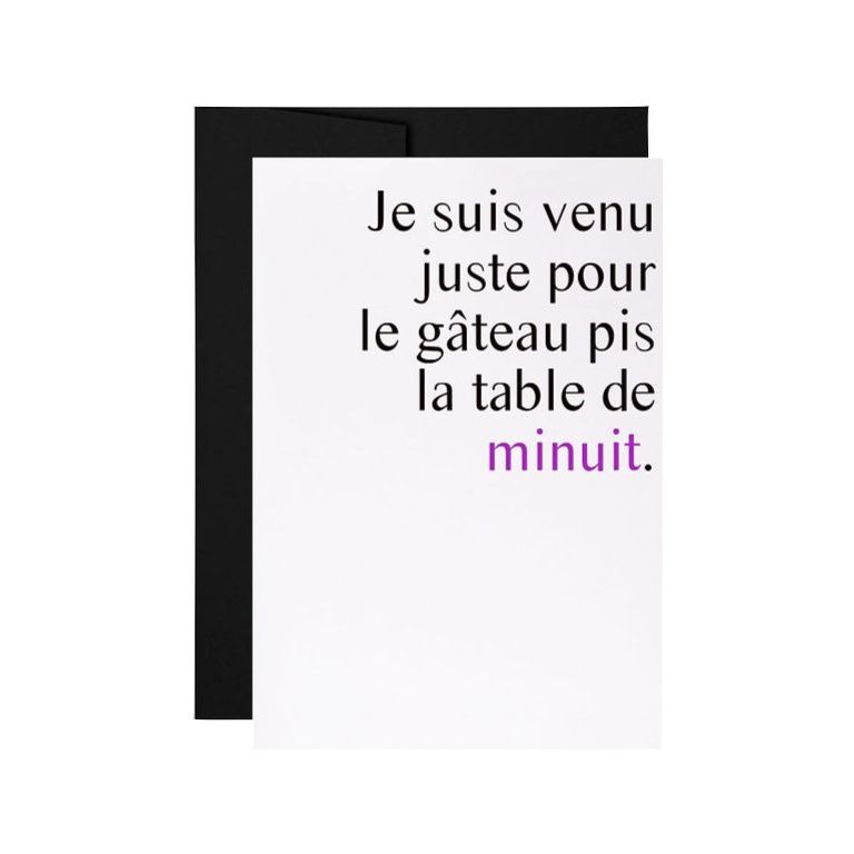 Masimto - Greeting Card - 053 La Table De Minuit