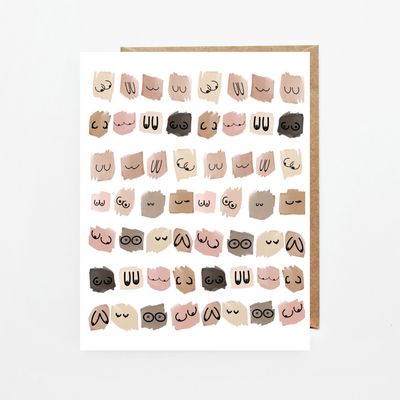 Glenda Cast - Greeting Card - Boobies