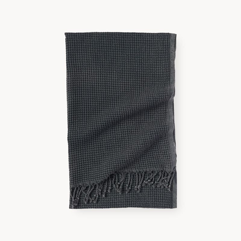 Pokoloko - Stonewashed Waffle Towel - Charcoal