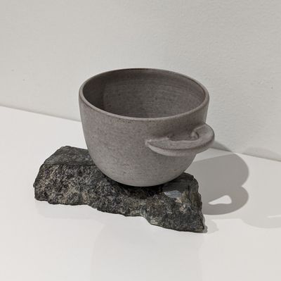 Roxane Charest - Cappuccino Cup - Grey