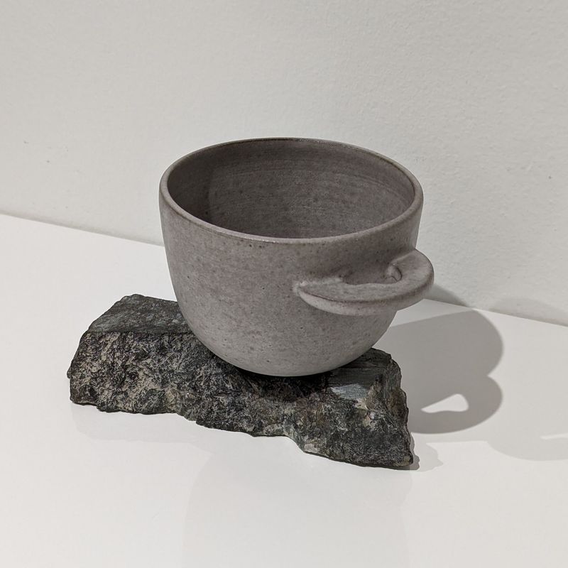 Roxane Charest - Cappuccino Cup - Grey