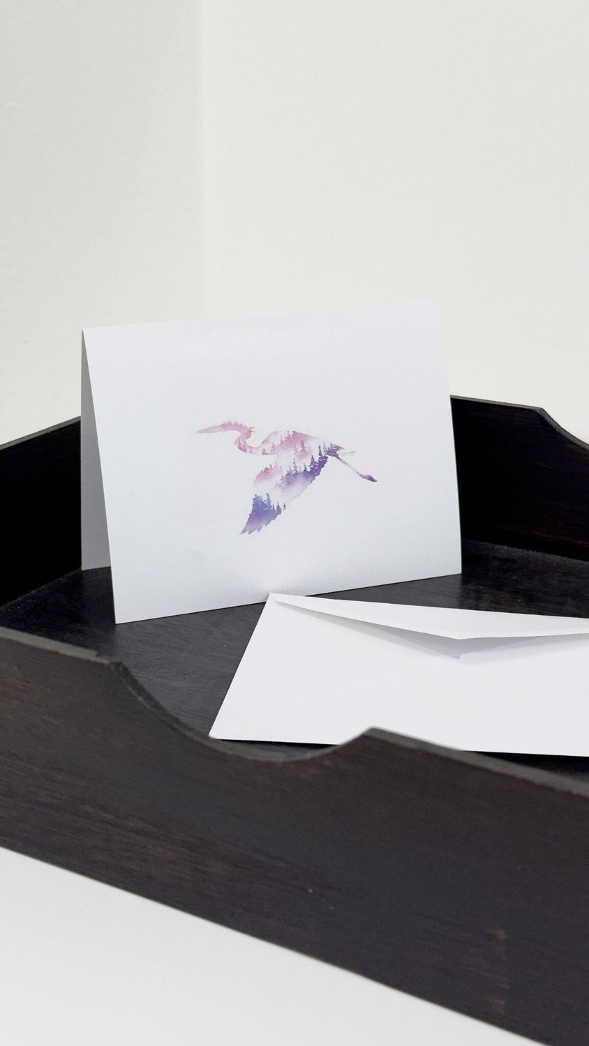 Matthew Doddridge - Greeting Card - Great Heron