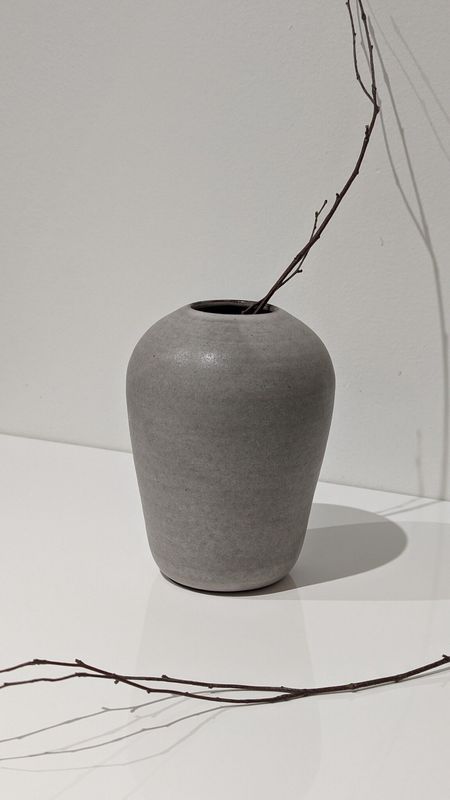Roxane Charest - Large Organic Vase - Grey