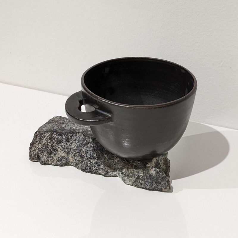 Roxane Charest - Cappuccino Cup - Black