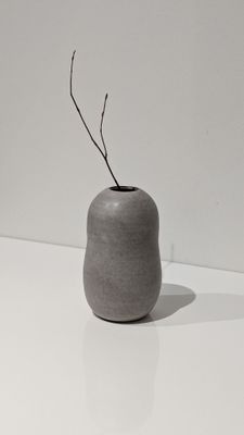 Roxane Charest - Small Organic Vase - Grey