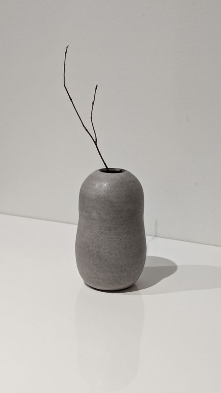 Roxane Charest - Small Organic Vase - Grey