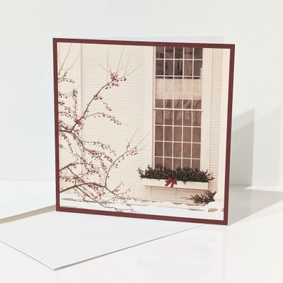 Jules La Mouche - Greeting Card - Red Bow