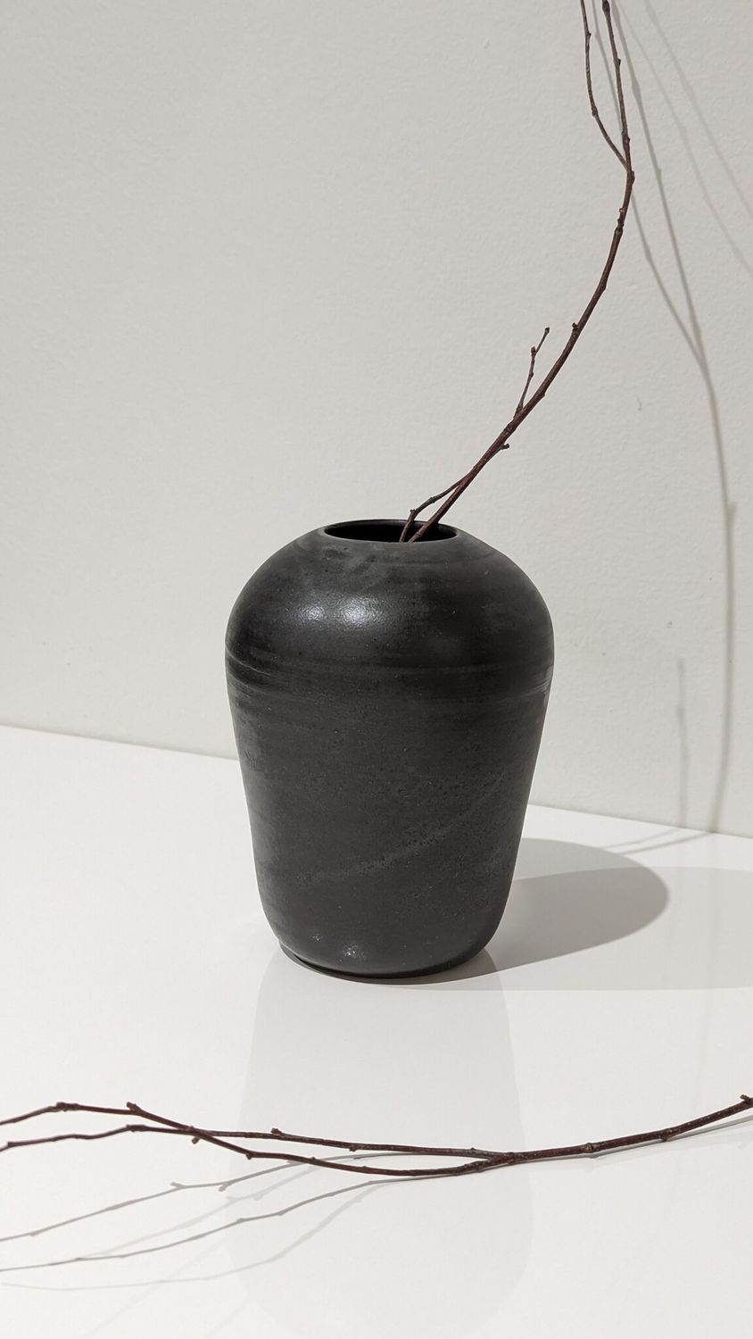 Roxane Charest - Large Organic Vase - Black
