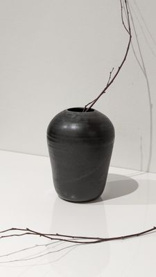 Roxane Charest - Grand Vase Organique - Noir