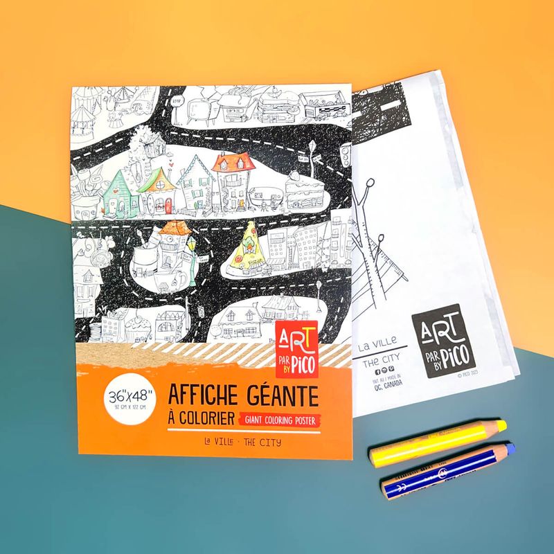 PICO - Giant Coloring Page - The City