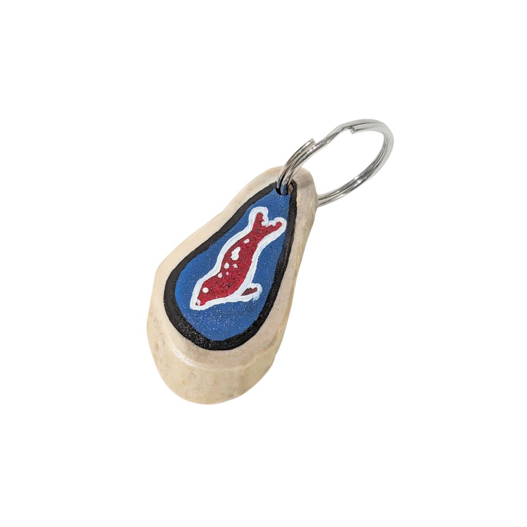 Aija Komangapik - Caribou Antler Keychain - Seal