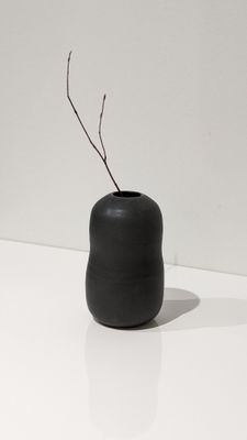 Roxane Charest - Small Organic Vase - Black