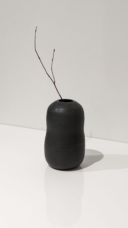 Roxane Charest - Small Organic Vase - Black