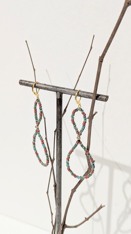 Three Sisters by Emma - Earrings - Infinity Ocean Cedar