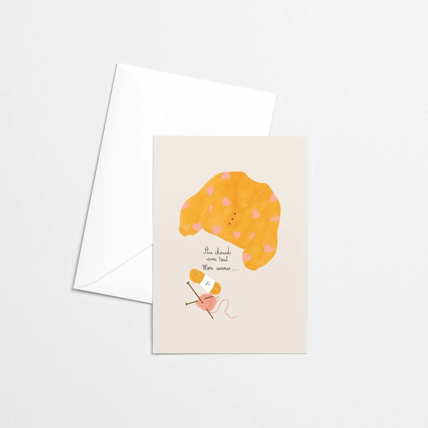 Citron &amp; Miel - Greeting Card - Au chaud avec tout mon amour ...