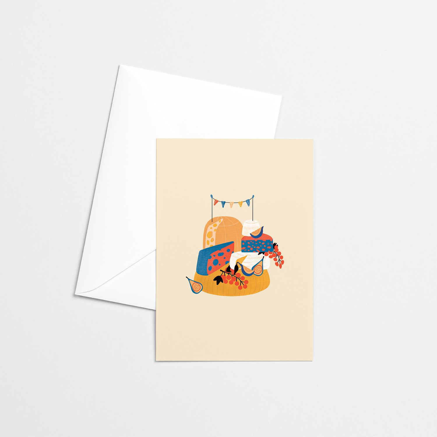 Citron &amp; Miel - Greeting Card - Birthday cheese tower