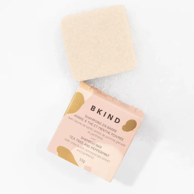 BKIND - Shampoo Bar - Tea Tree and Peppermint