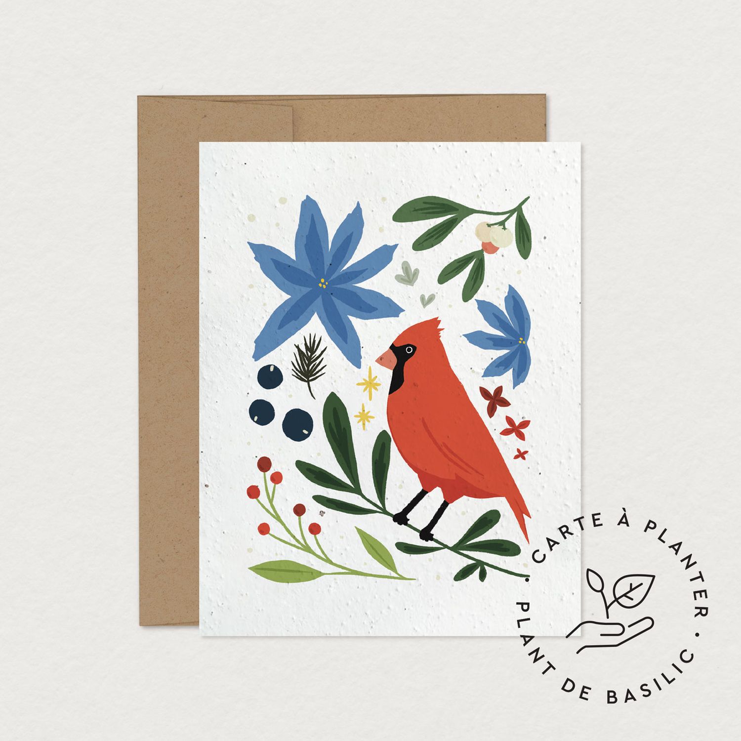 Mimosa - Greeting Card to Plant - Cardinal